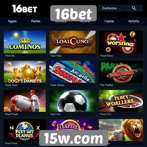 Principais jogos disponíveis na plataforma 16bet