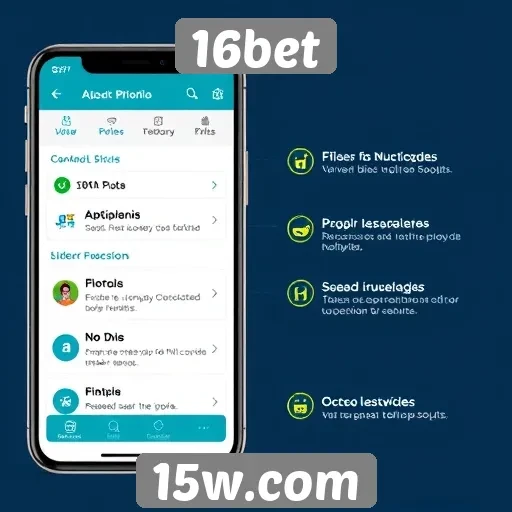 Funcionalidades do aplicativo móvel da 16bet